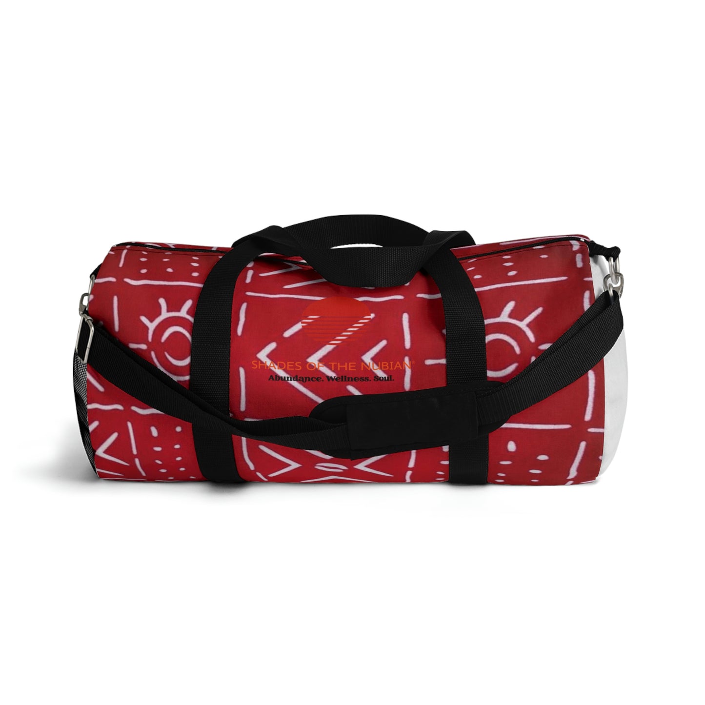 Red & White Bogolan Duffel Bag
