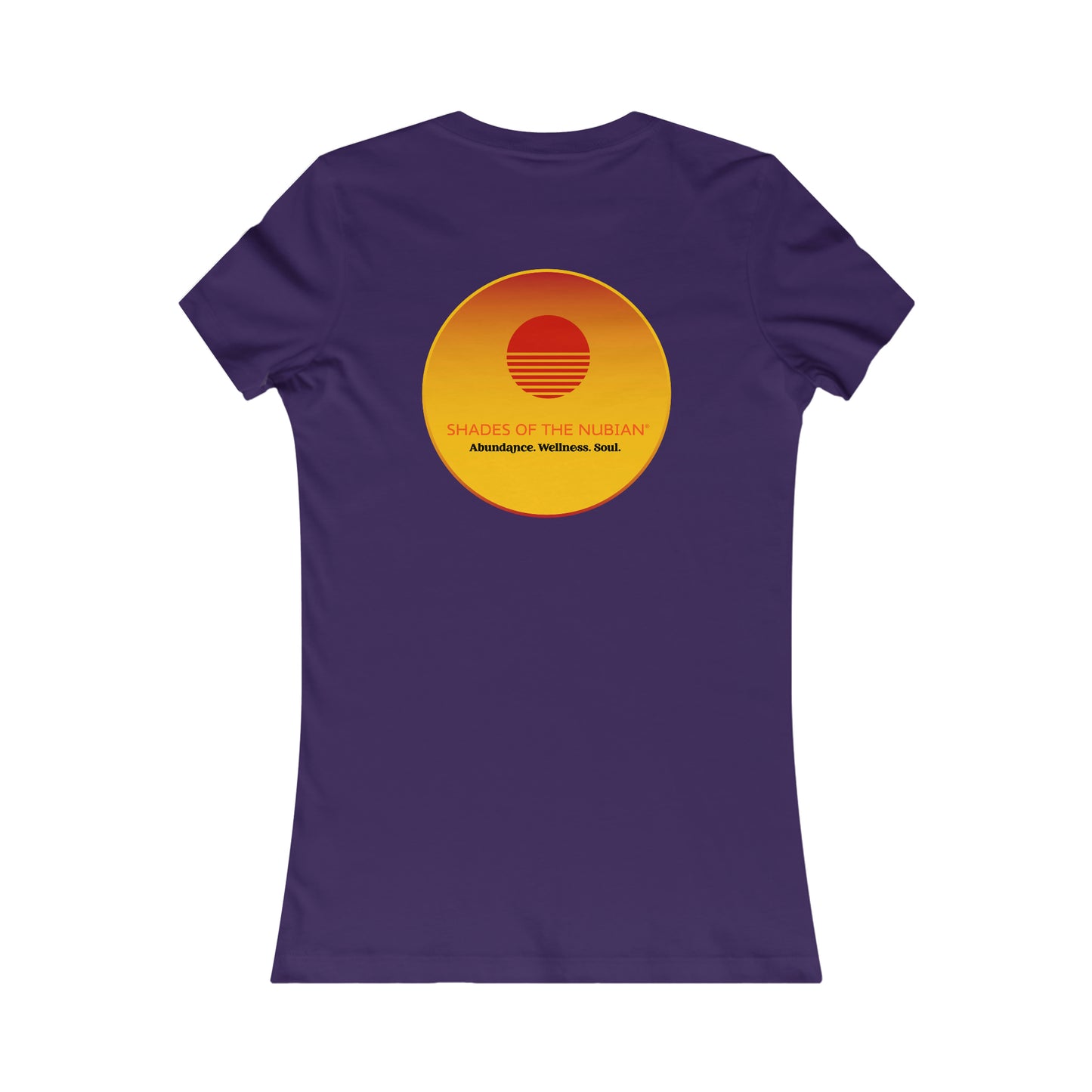 Women's Red Sun Logo Tee, Deep Purple