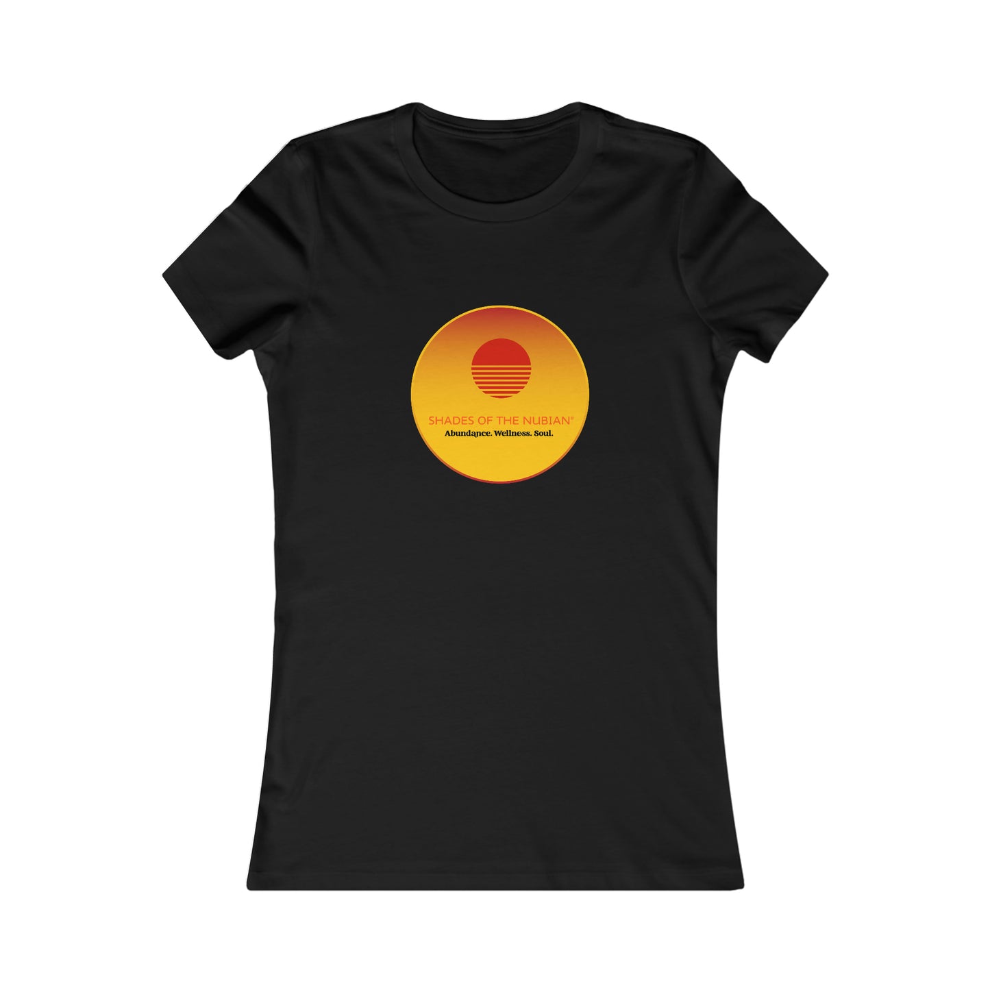 Women's Sun Logo Tee, Black