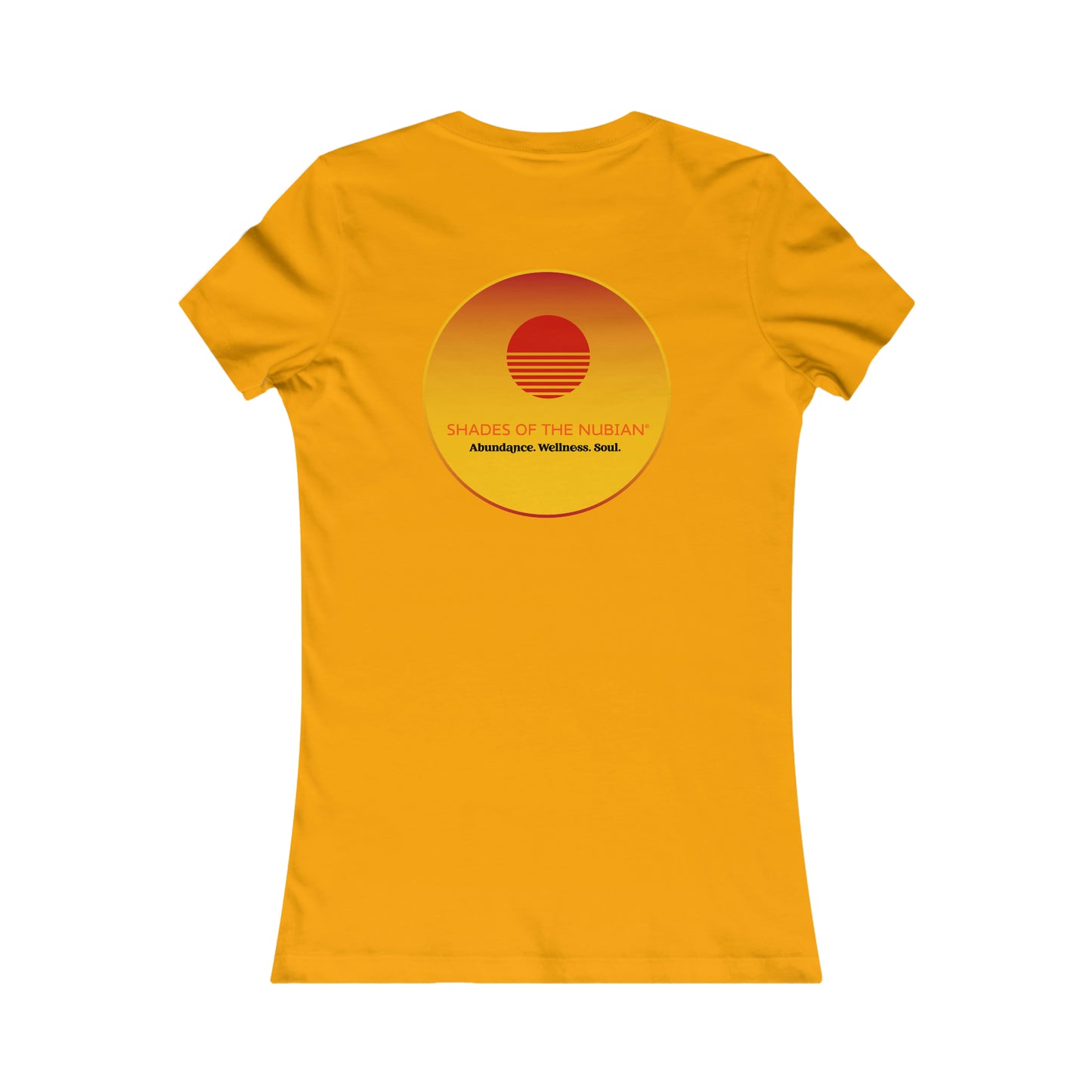 Women's Red Sun Logo Tee, Gold