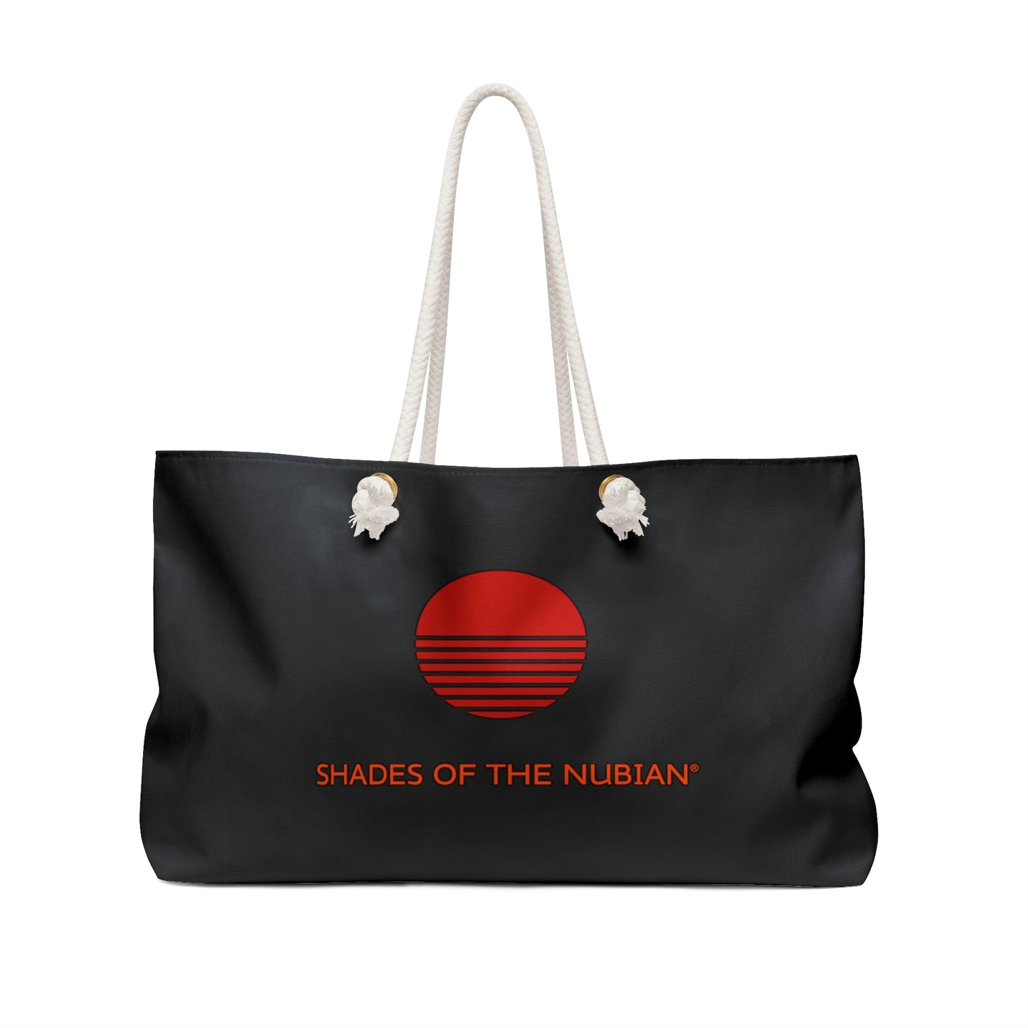 Red Sun Logo Weekender Bag, Black