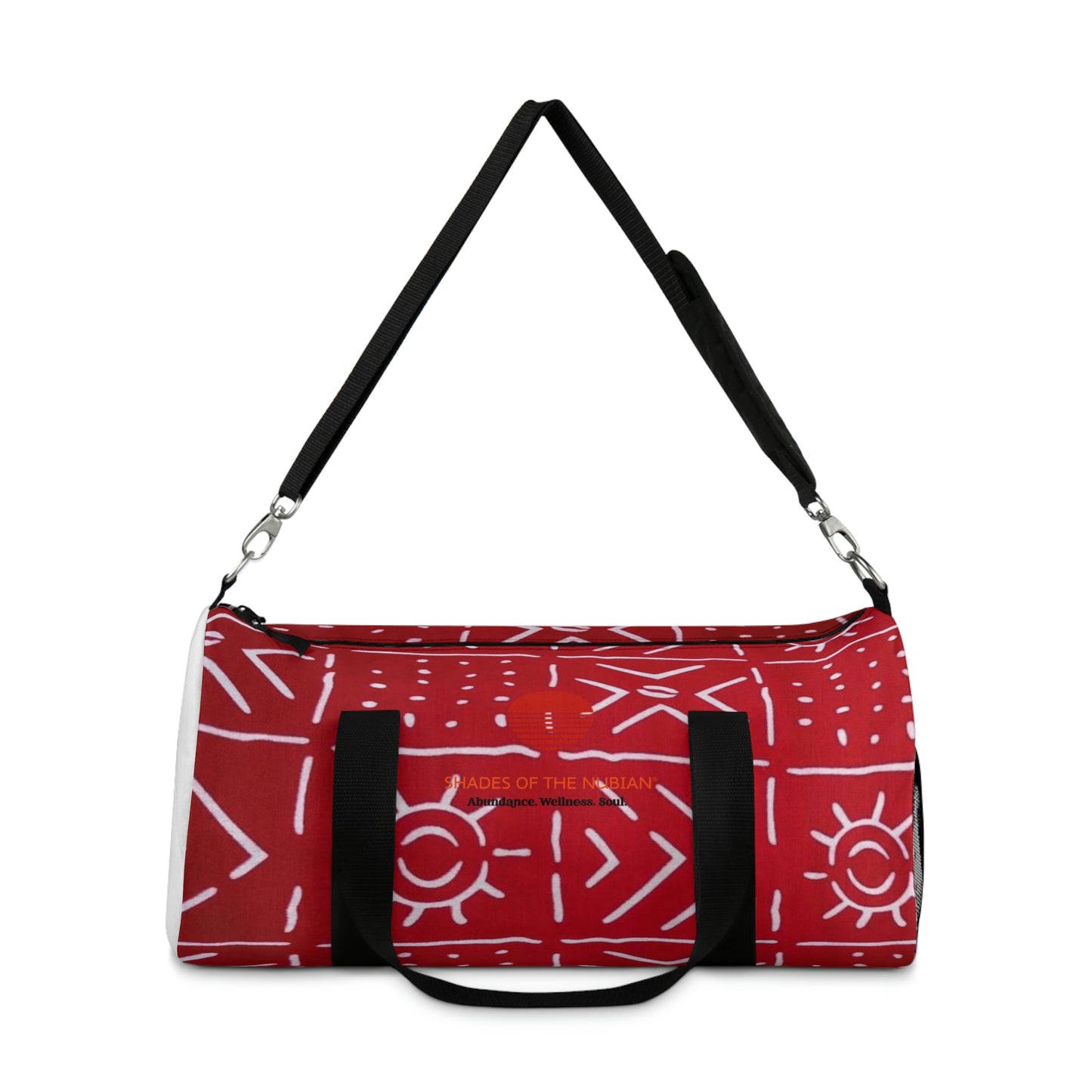 Red & White Bogolan Duffel Bag