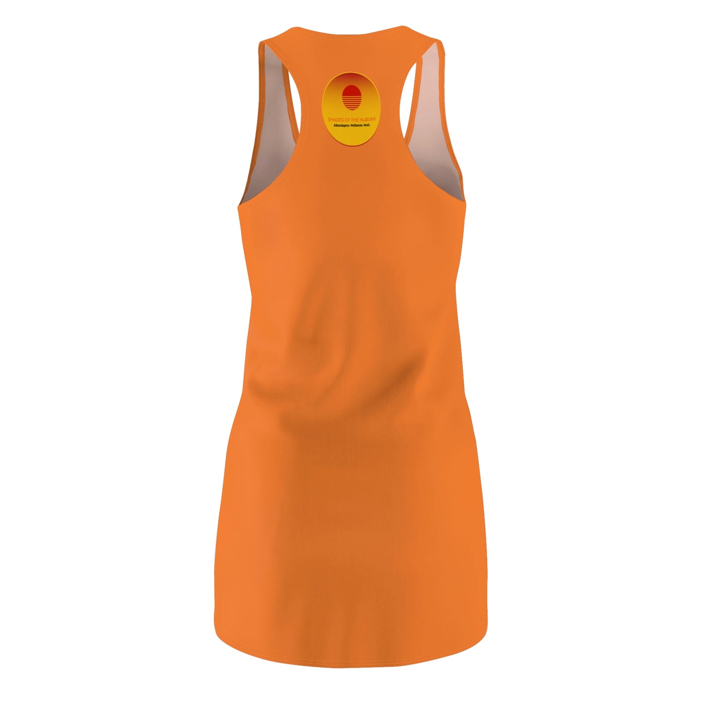 Sun Logo Racerback Dress, Tangerine