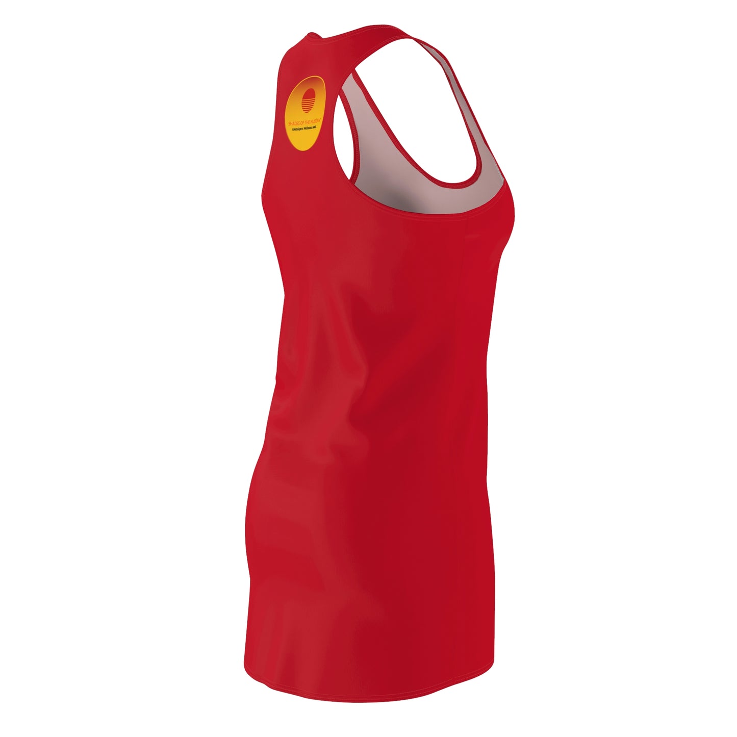 Sun Logo Racerback Dress, Red