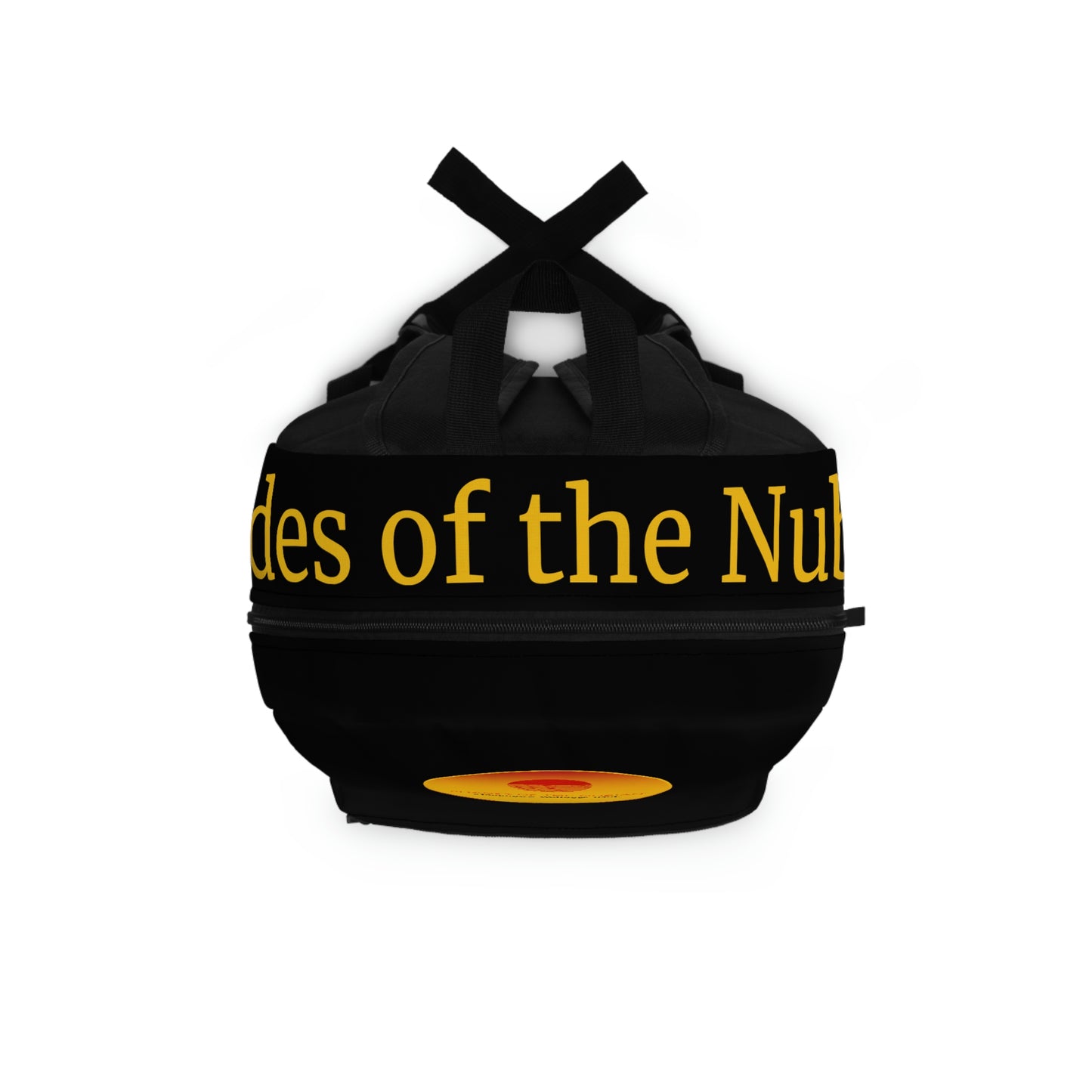 Shades of the Nubian Sun Logo Backpack, Black