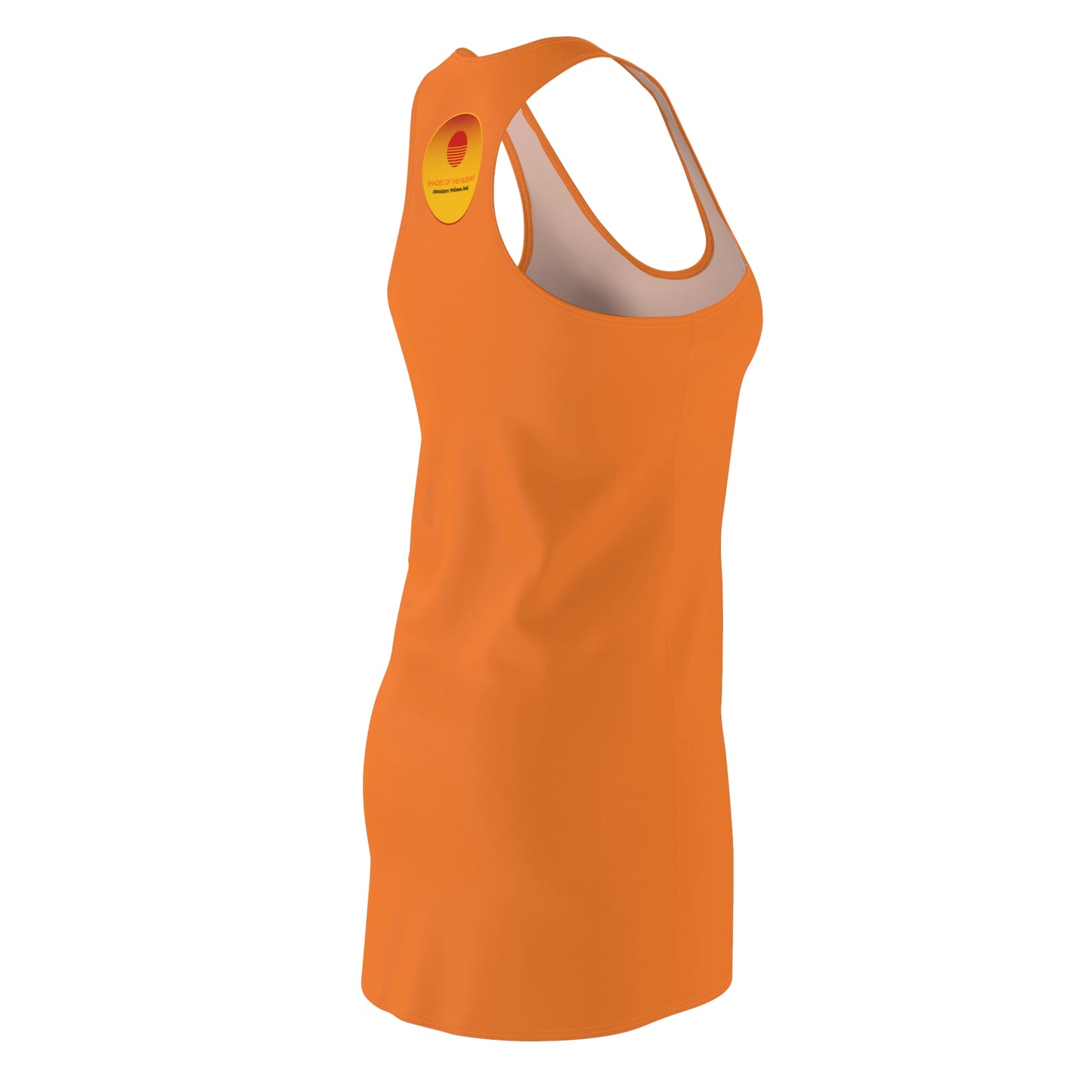 Sun Logo Racerback Dress, Tangerine