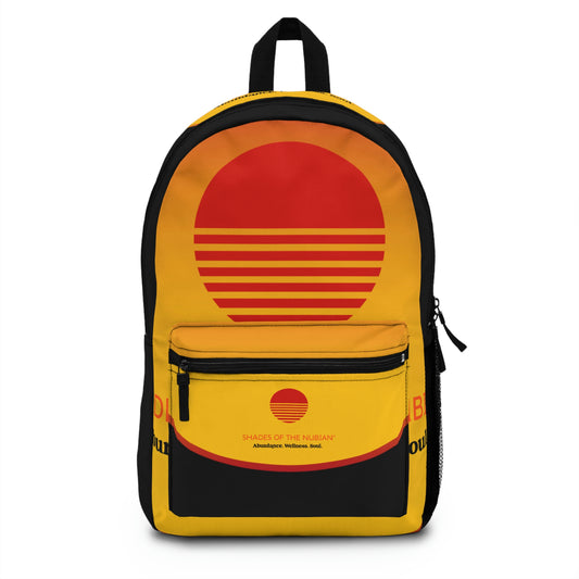 Shades of the Nubian Sun Logo Backpack, Yellow