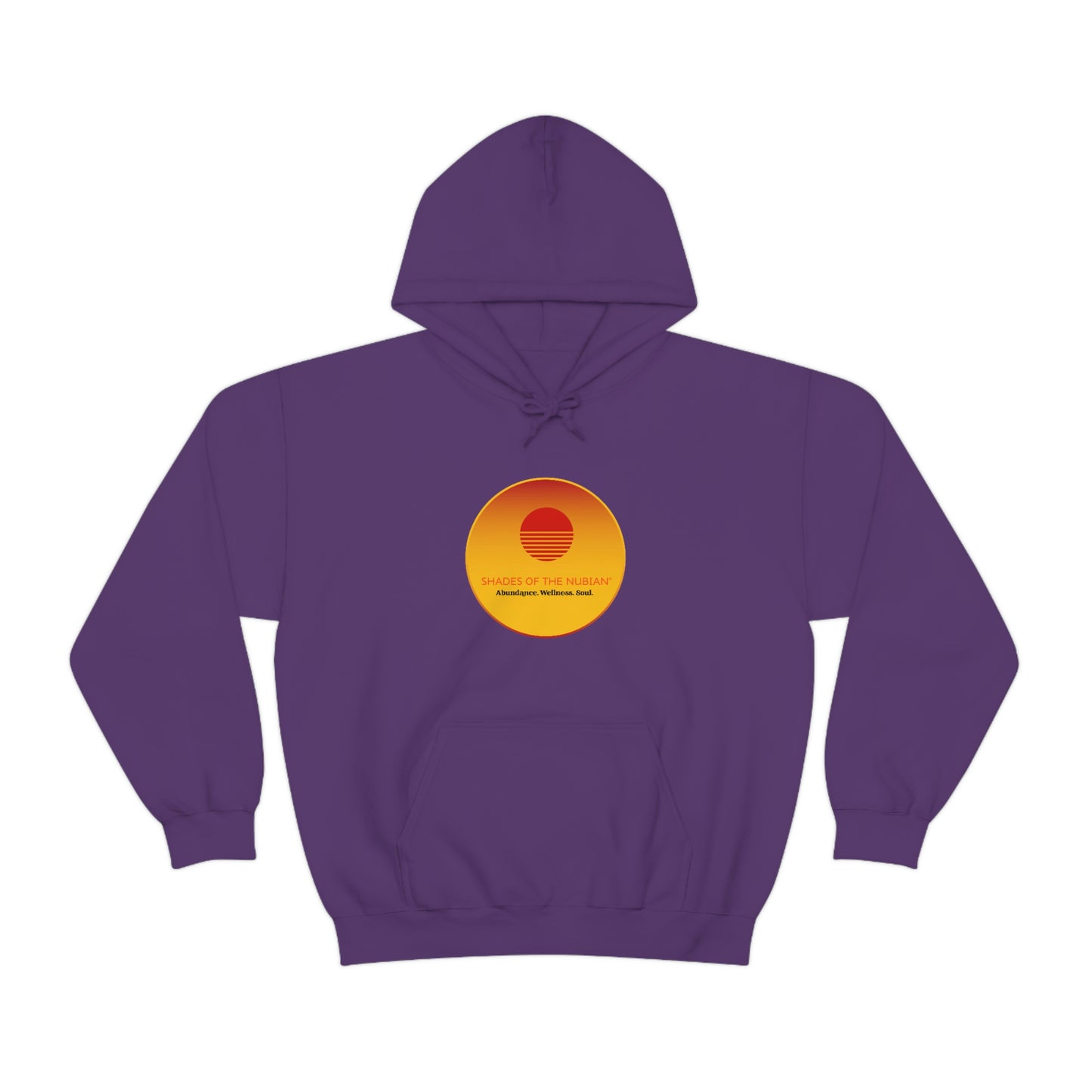 Unisex Sun Logo Heavyweight Hoodie, Purple