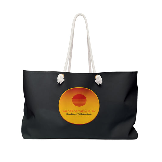 Shades of the Nubian Sun Logo Weekender Bag
