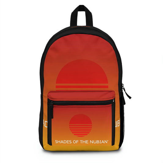 Shades of the Nubian Sun Logo Backpack, Blaze
